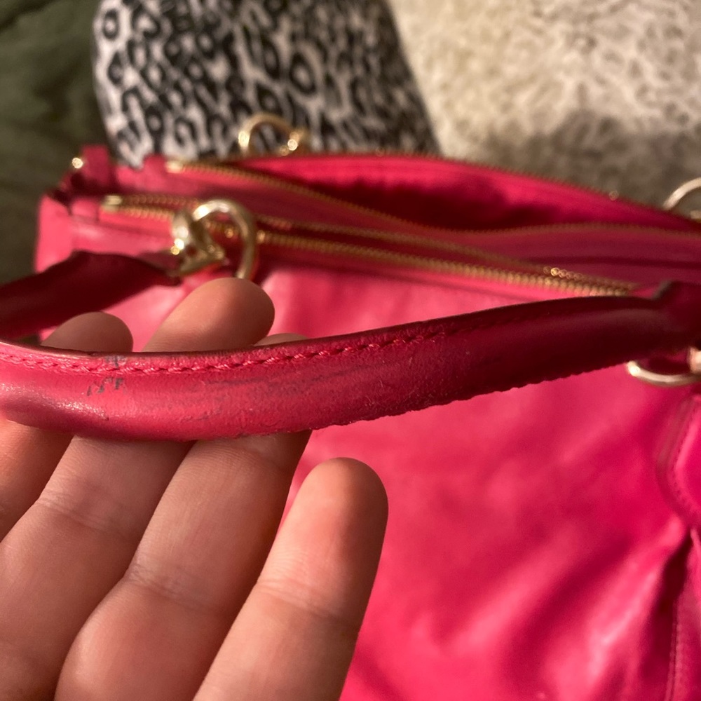 Hot pink coach bag